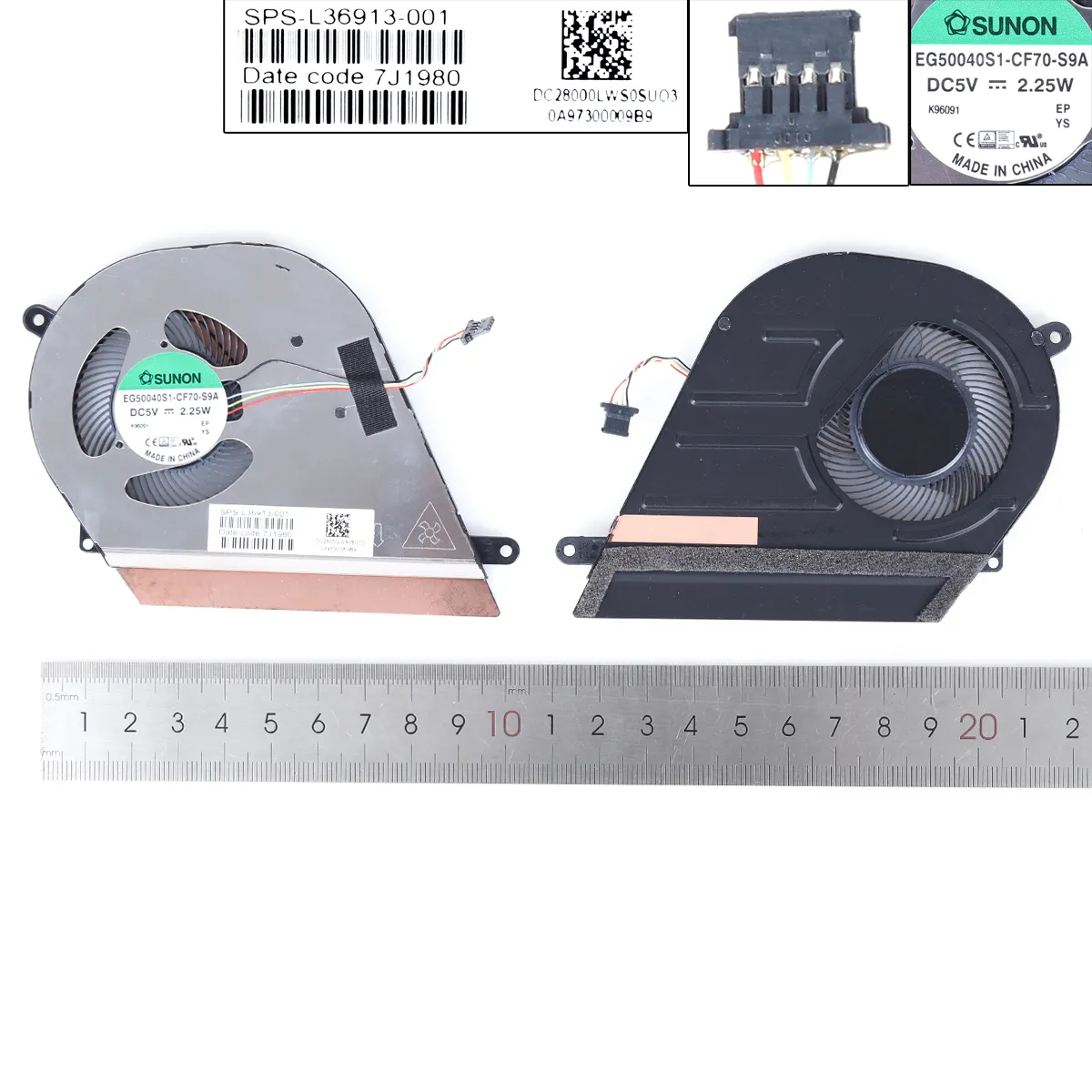 Ventilátor chlazení pro HP Chromebook 14 G1 14"