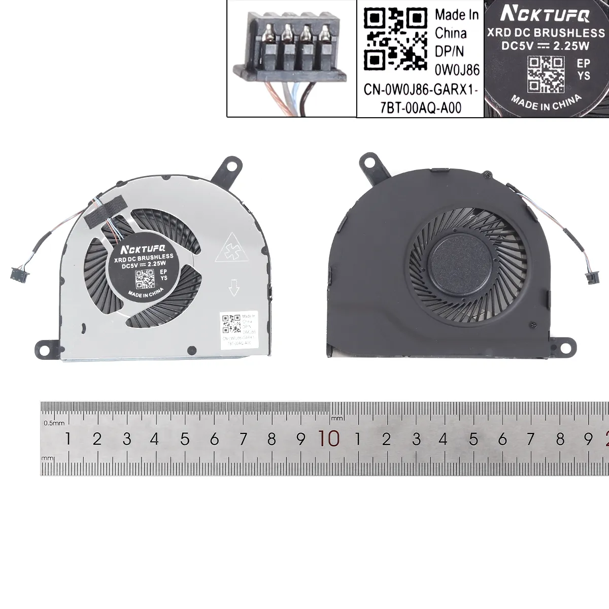 Ventilátor chlazení pro Dell Latitude 5480 5490 E5480 E5490, verze 1