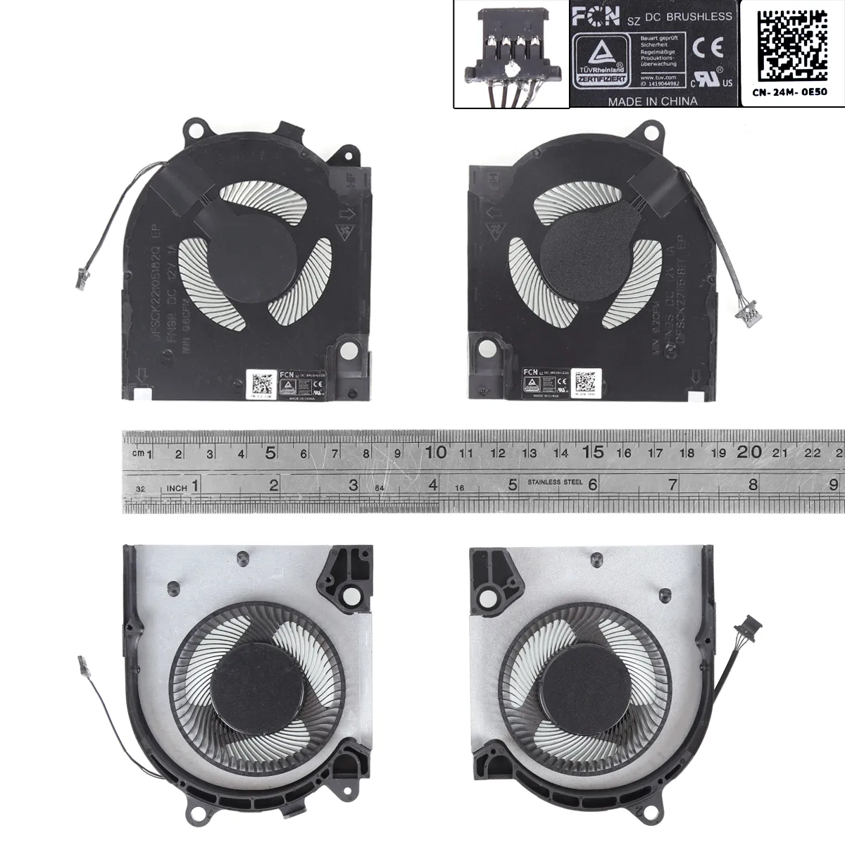 Ventilátory chlazení pro Dell G15 5510 5511 5515 RTX3060 RTX3050 , CPU + GPU , verze 2