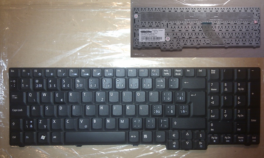 CZ / SK klávesnice Acer Aspire 7220 6530G Extensa 5235
