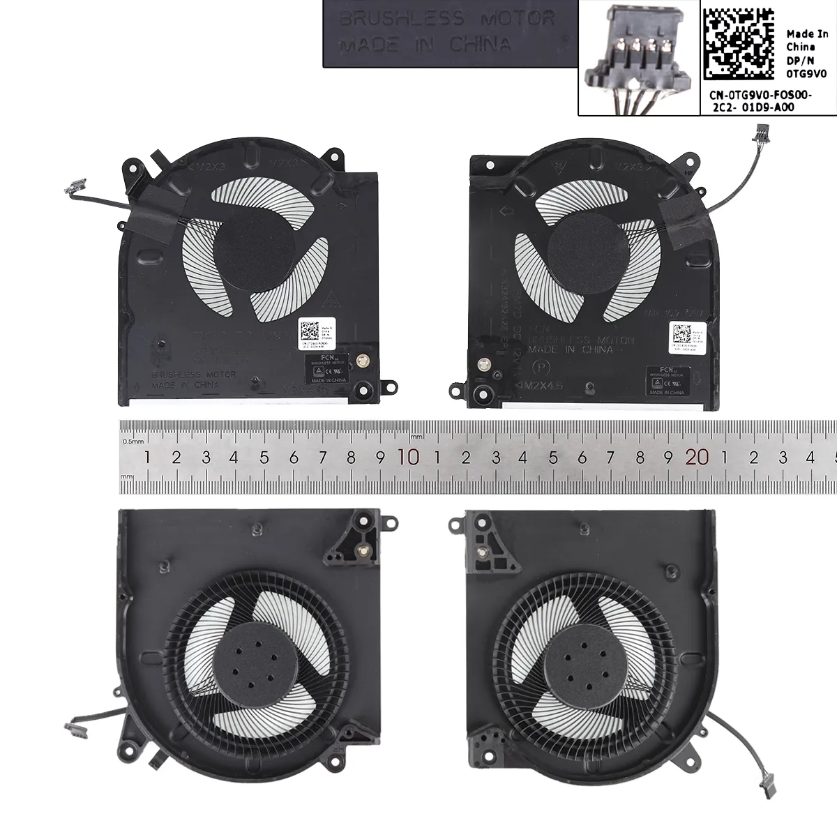 Ventilátor chlazení pro Dell Alienware M15 R3 M15 R4, DC12V, pro CPU + GPU