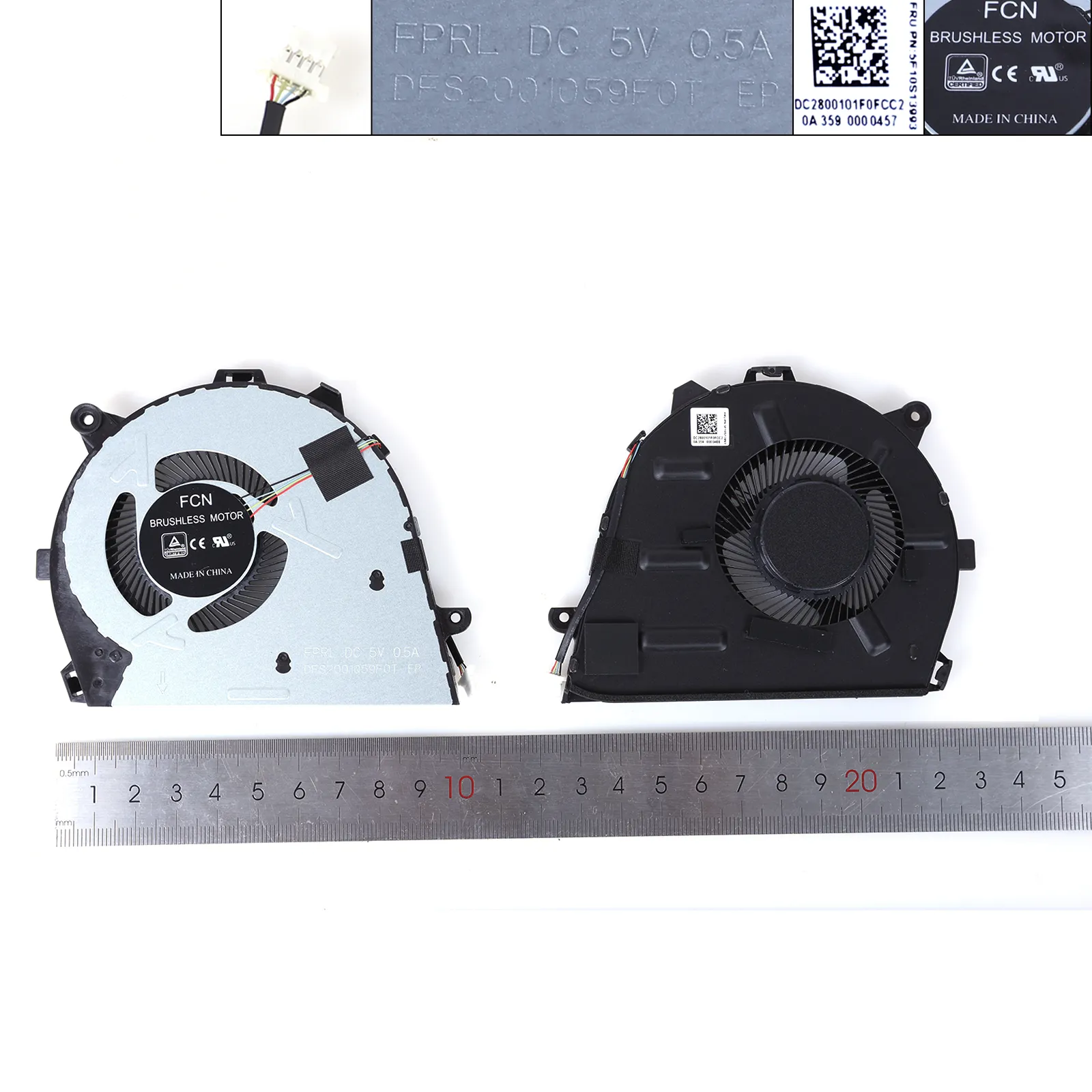 Ventilátor chlazení pro Lenovo IdeaPad 5-14ITL05 5-14IIL05 5-14ARE05 5-14ALC05 AIR-14ARE , verze 3 , 5V DC