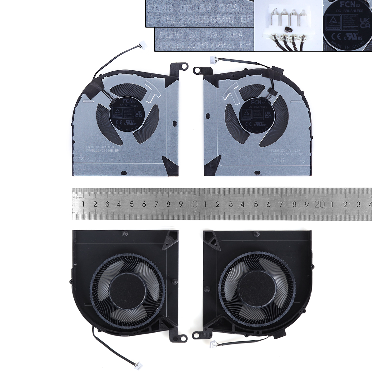 Ventilátory chlazení pro Lenovo LOQ 15APH8 82XT, LOQ 16APH8 82XU, DC5V , CPU+GPU