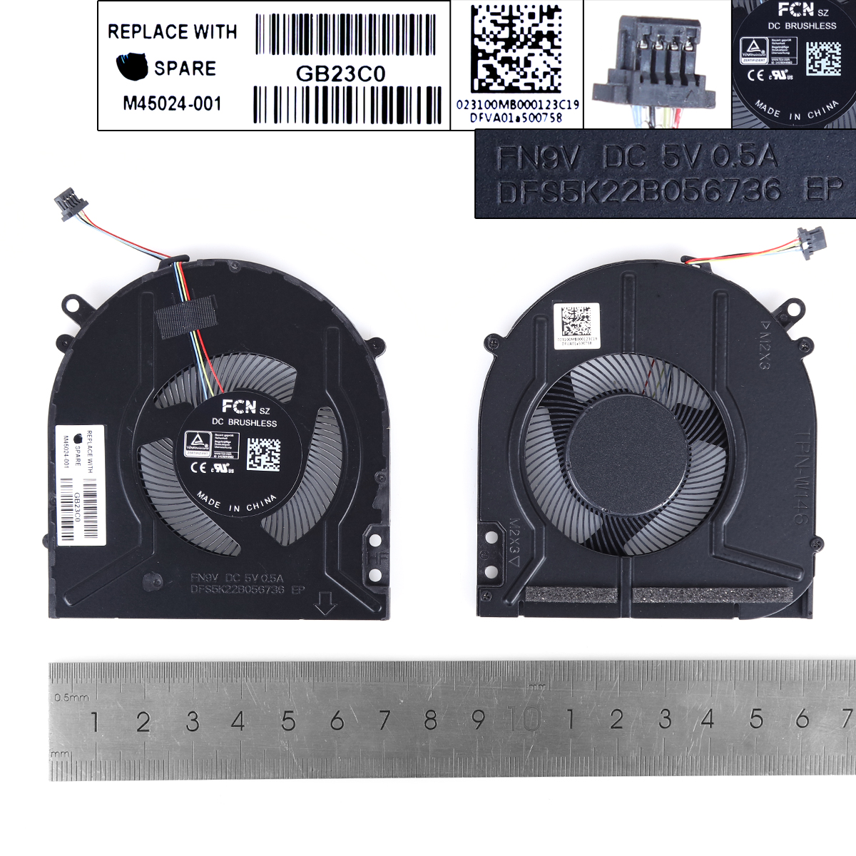 Ventilátor chlazení pro HP Pavilion 14-DY 14M-DY 14-EK 14-ES