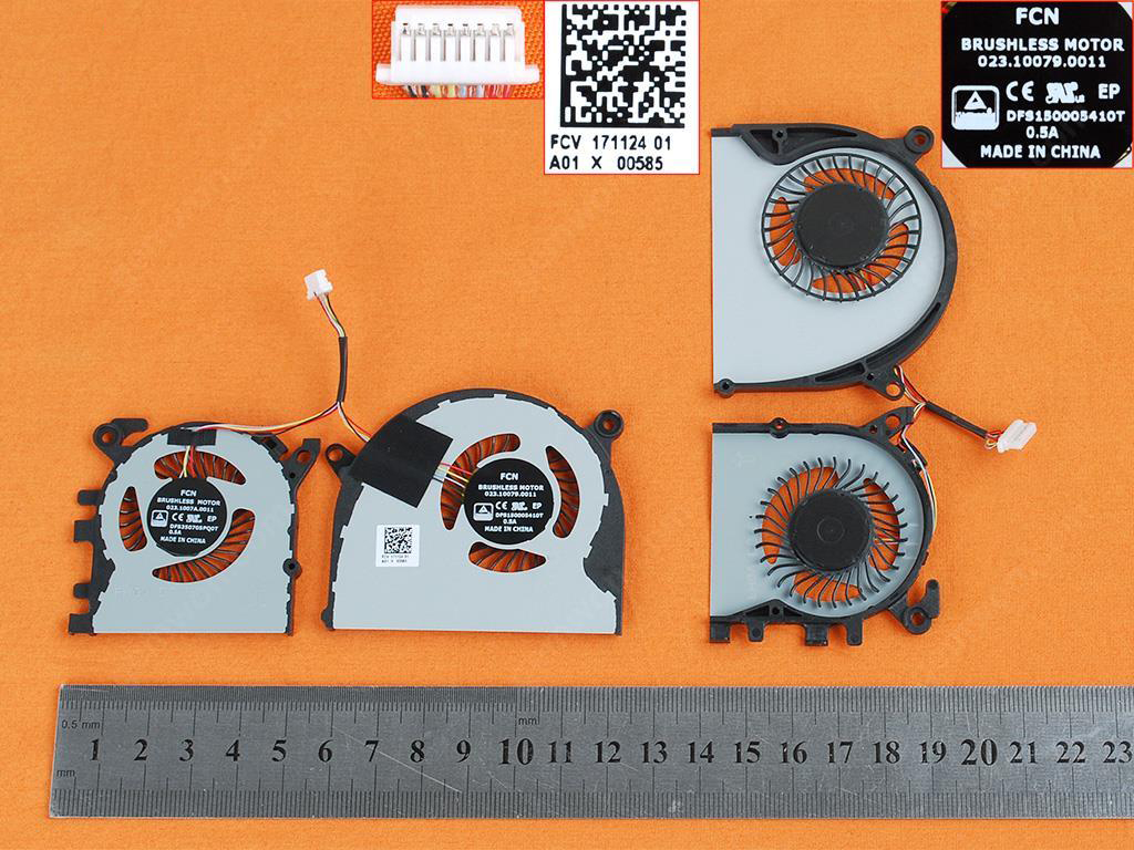Ventilátory chlazení pro Xiaomi PRO13 mi air 13.3 FA05B12 01A01X (rok 2016-2017)
