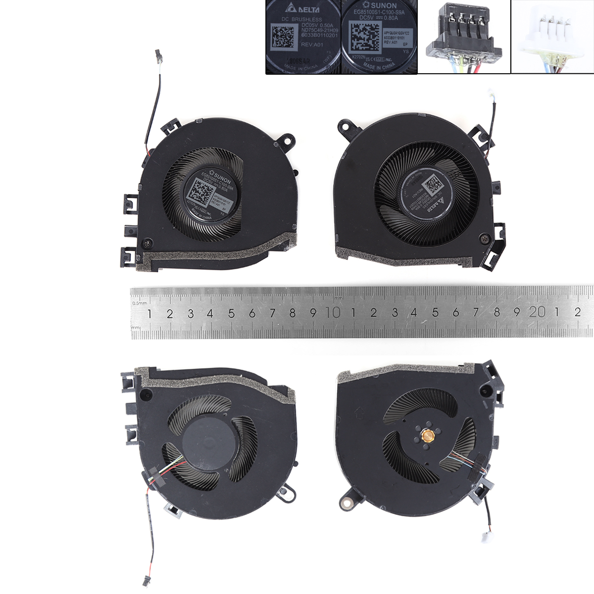 Ventilátory chlazení pro HP ZBook Fury 16 G9 G10, CPU + GPU