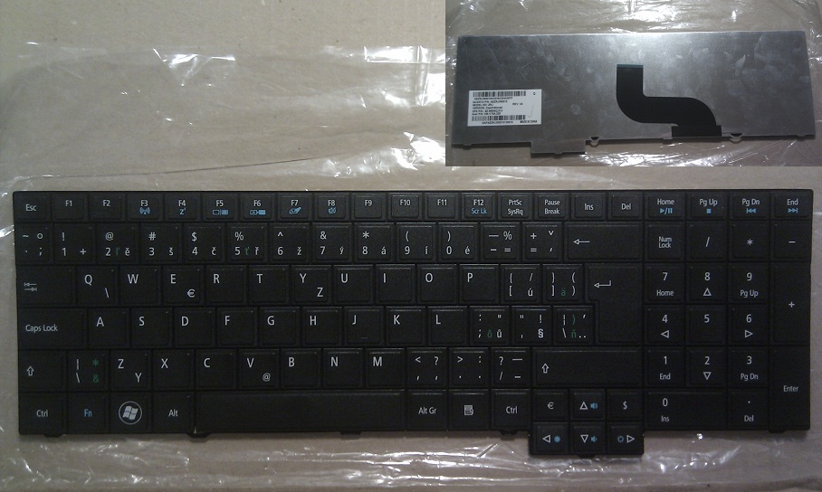 Klávesnice CZ/SK pro Acer Travelmate 5760 5760G 5760Z 5760ZG 7750 7750G 7750Z