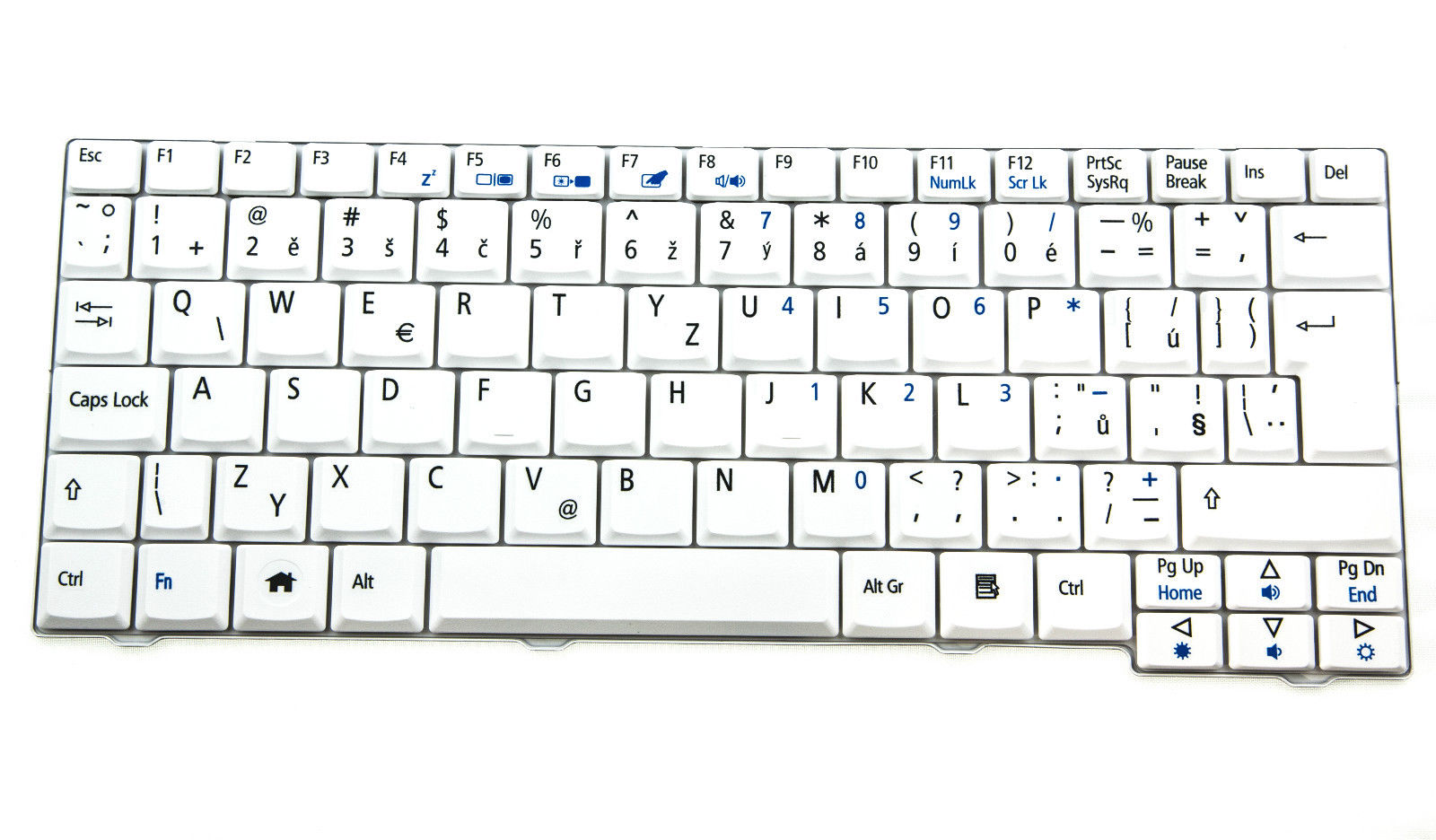 CZ klávesnice Acer Aspire One ZG5 A110 A150 D150 D250 531h 571h - bílá