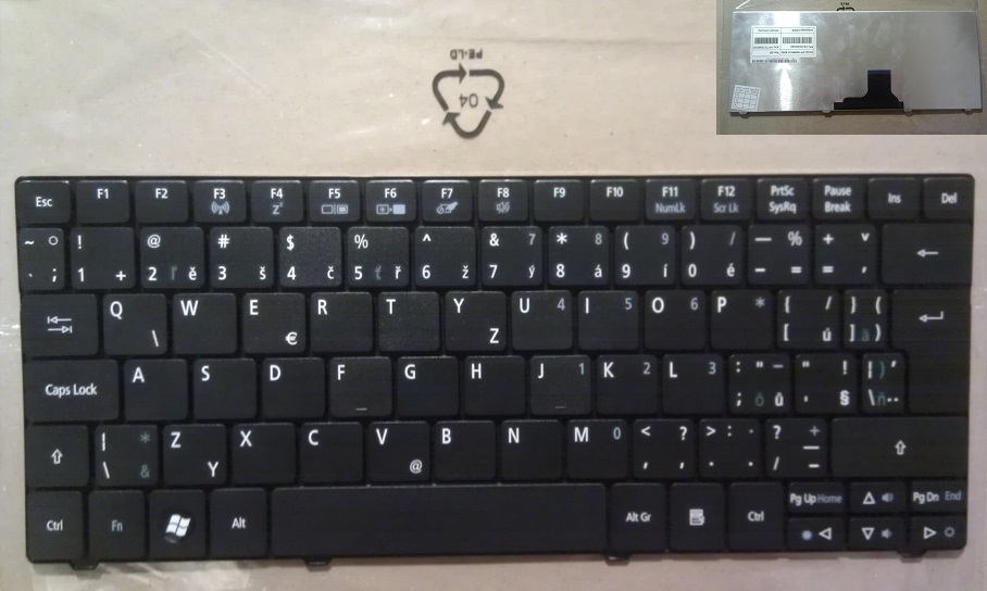 Klávesnice pro CZ/SK Acer Aspire One 721 722 1410 1810T 751