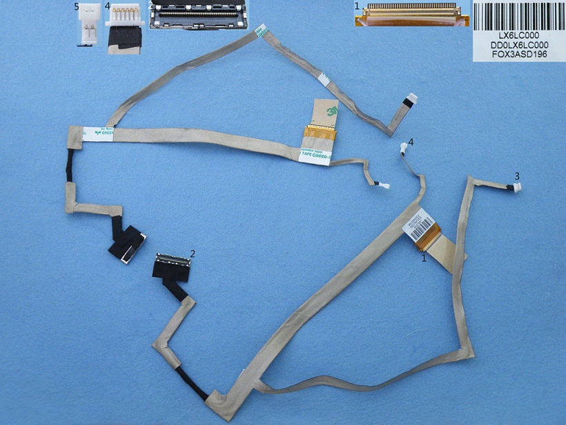 LCD flex kabel pro notebooky HP DV6-3000