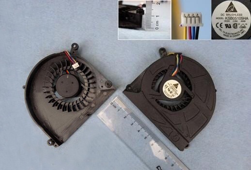 Ventilátor chlazení pro ASUS K40 K40AB K40AF K40IN K50