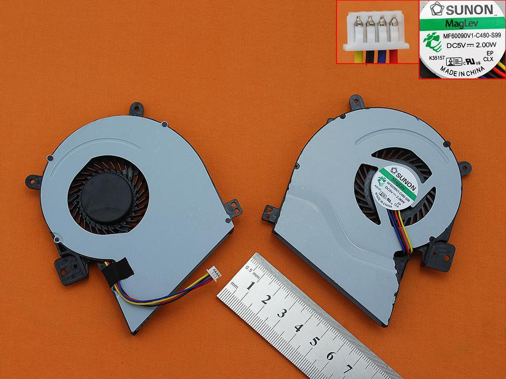 Ventilátor chlazení pro Asus X451ca X551CA X451 X551 X551MA X451C X511C