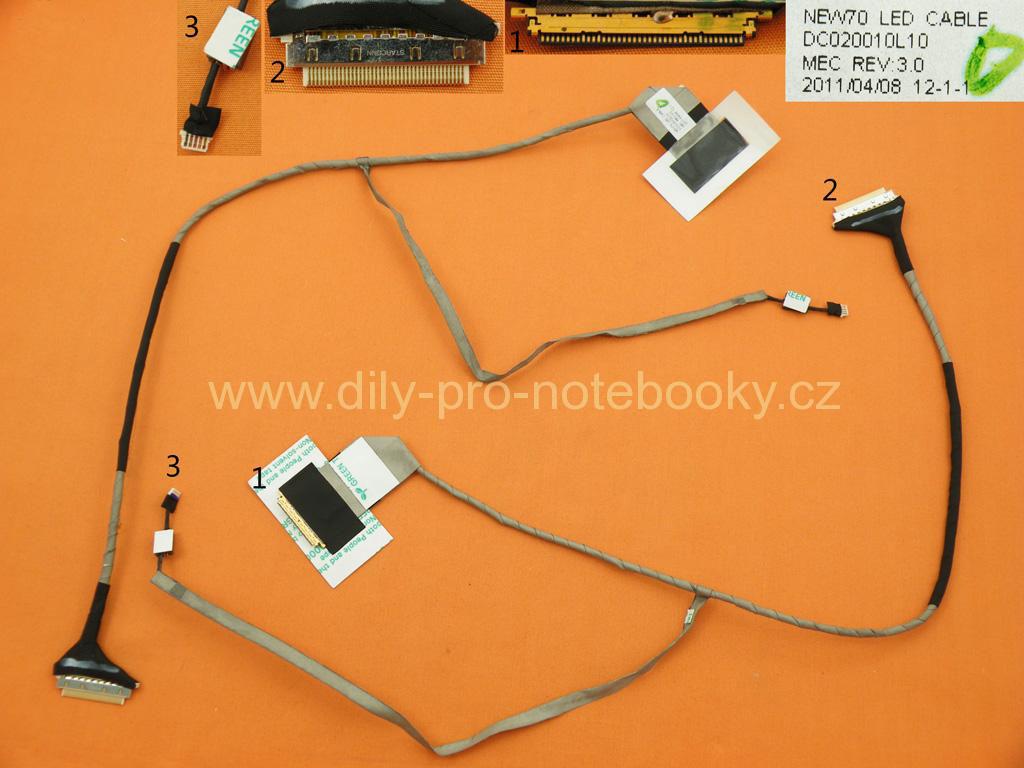 LCD flex kabel pro notebooky Acer Aspire E1-571 E1-571G E1-531 E1-531G 