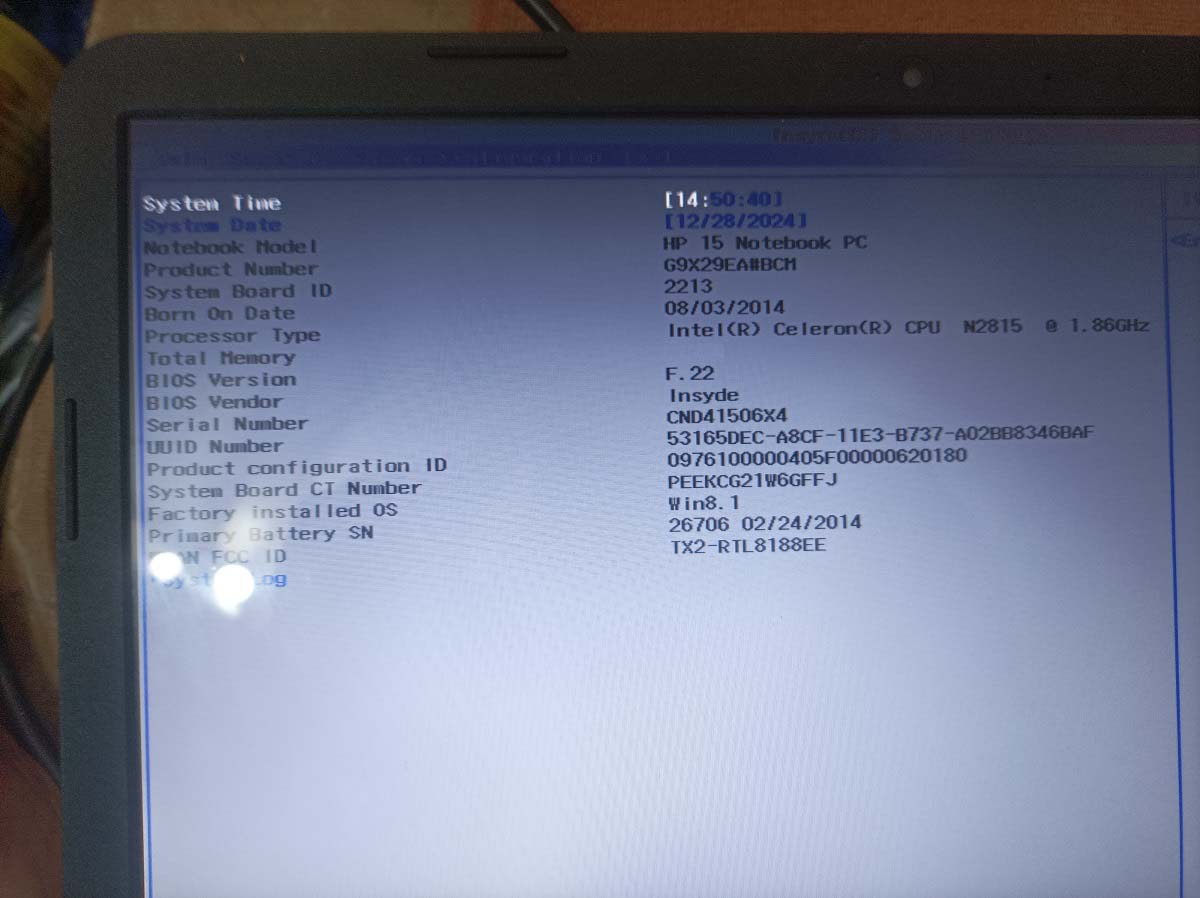 Základní deska HP 15-R 250 G3